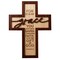 Dexsa For It Is By Grace Inspirational Laser-Cut Wood Cross Plaque 7.5 inches x 10 inches